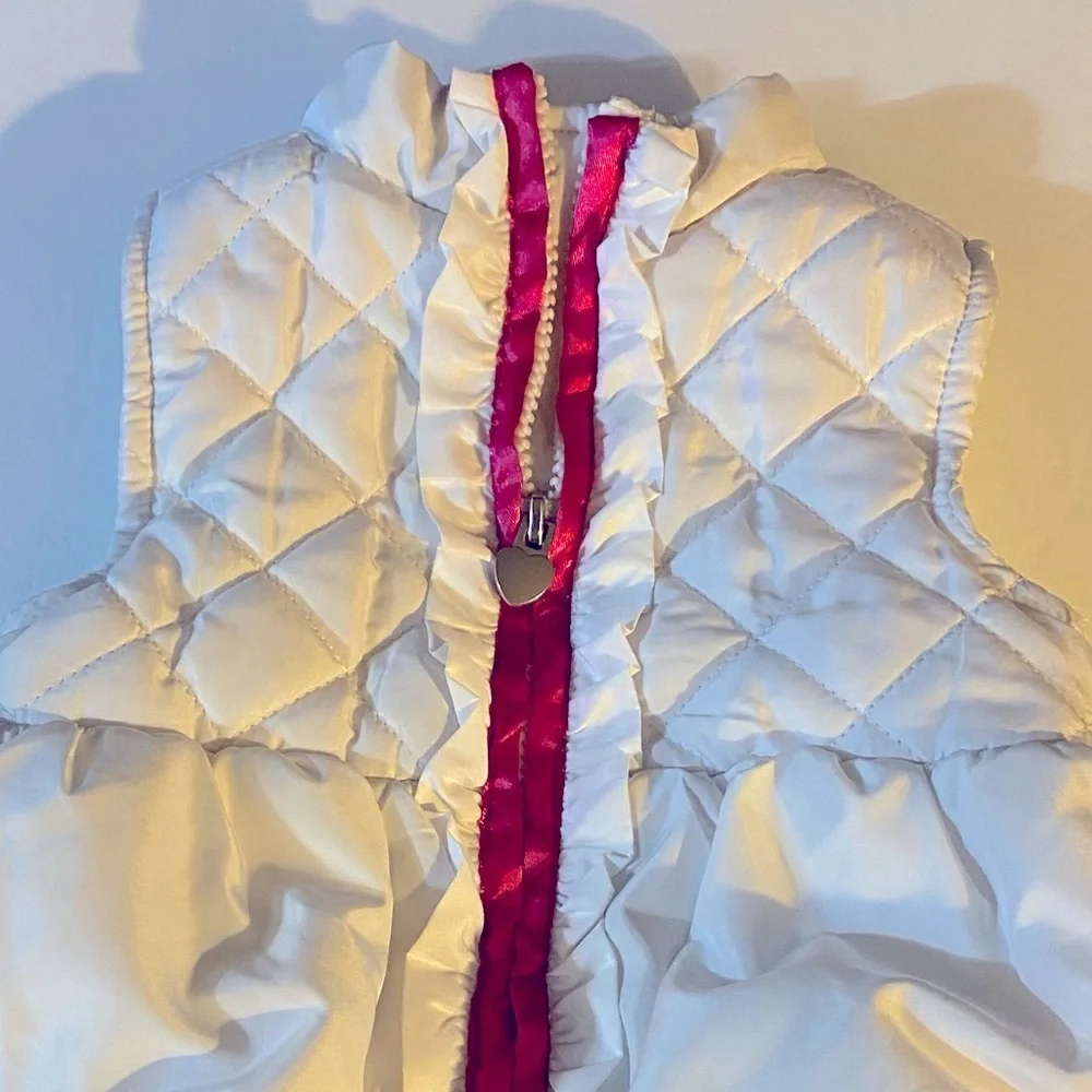 Kids Headquarters Vest, Puffer Vest, Sz 3T, Like new, Floral, Embroidery​​,Girly